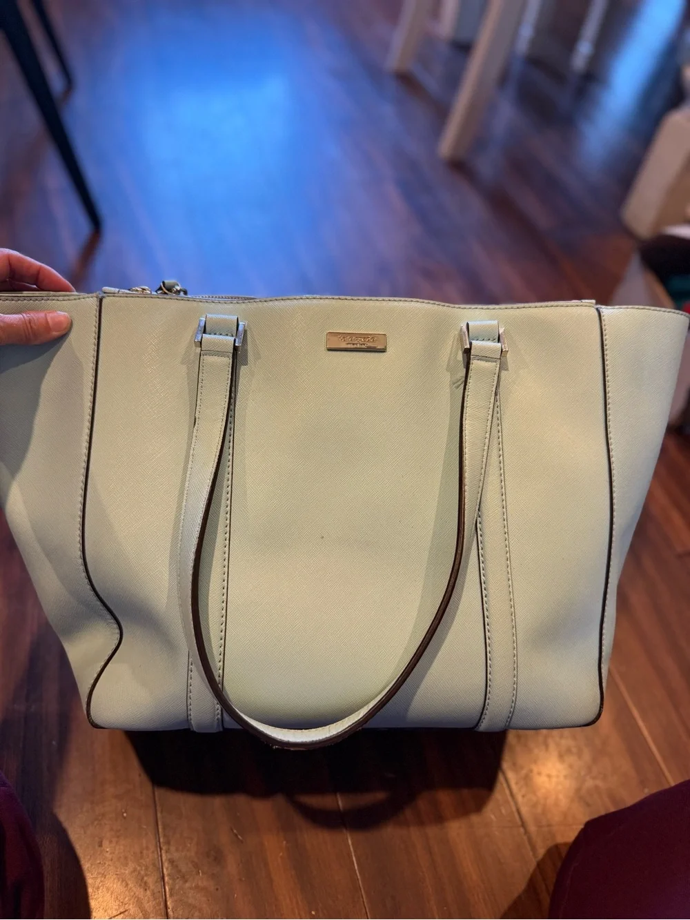 kate spade Light Blue Tote with Matching Zip Wallet